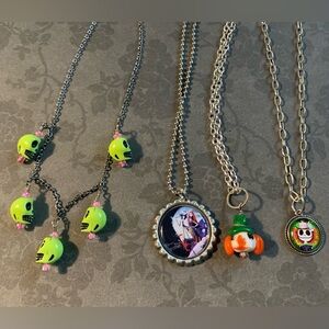 Colorful Halloween Themed Necklaces